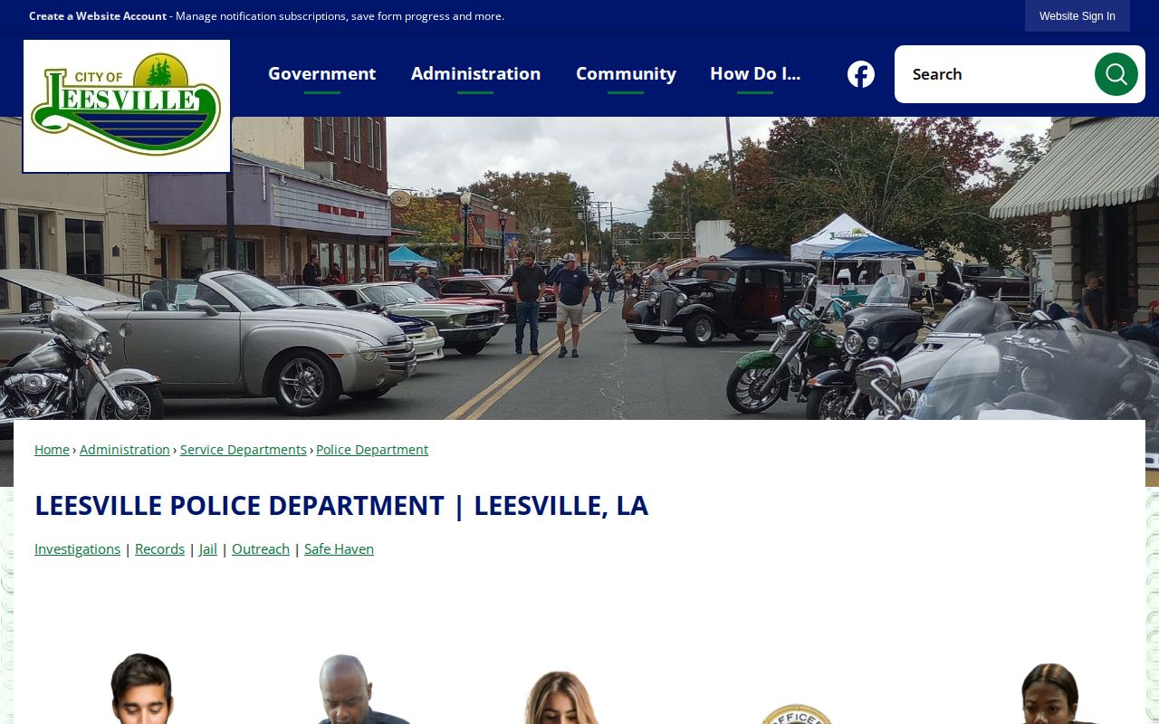 Leesville Police Department official arrest records source